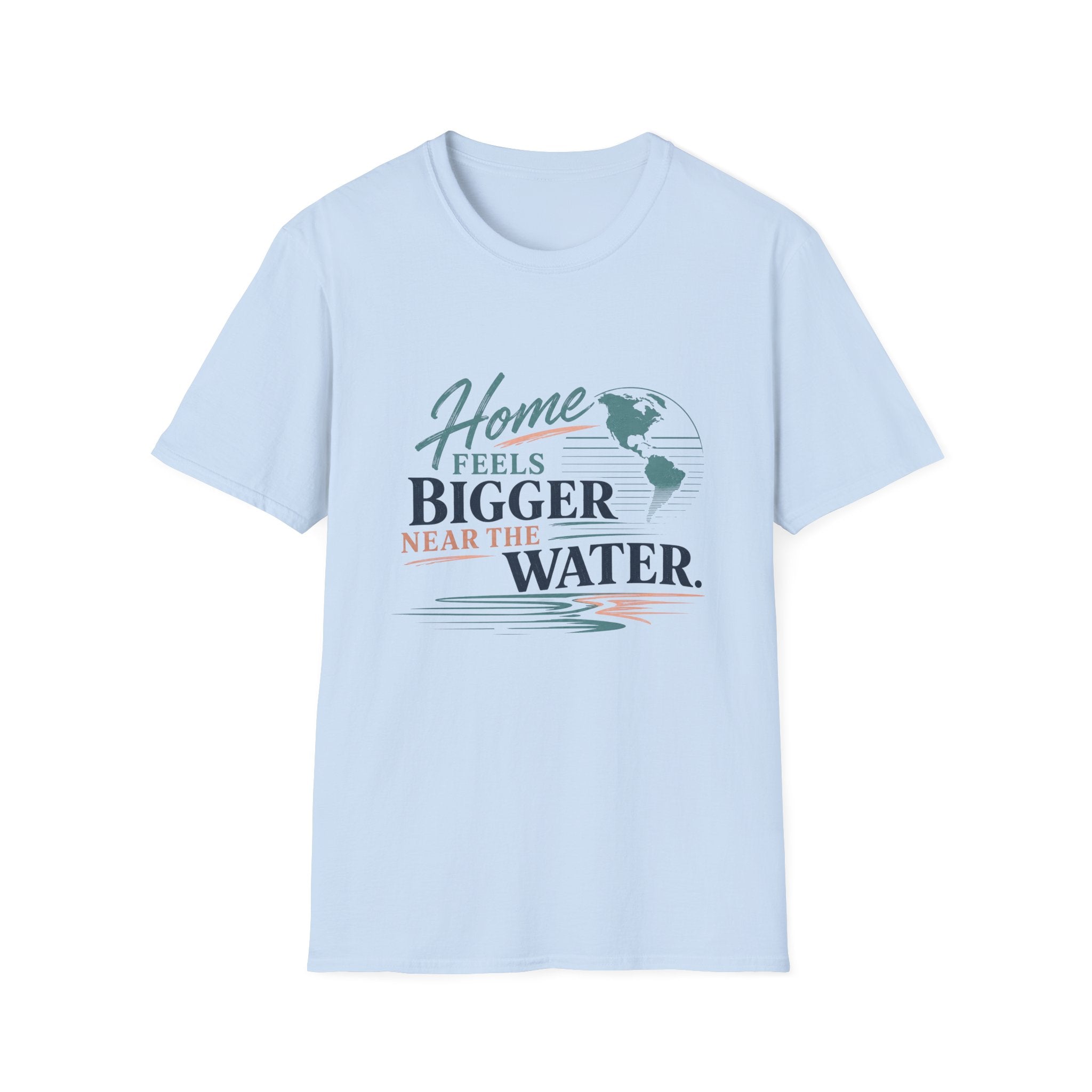 Home Feels Bigger Near The Water T-Shirt