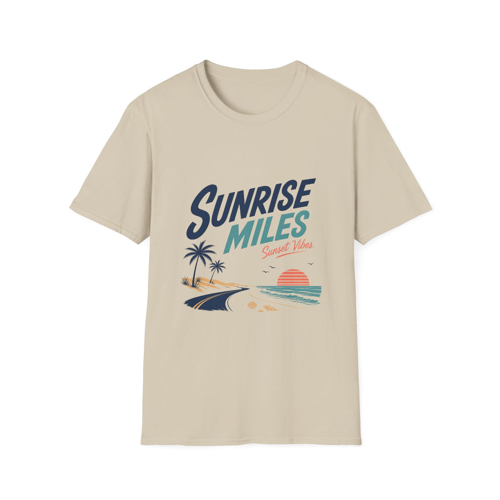 Sunrise Miles, Sunset Vibes Roadtrip T-Shirt