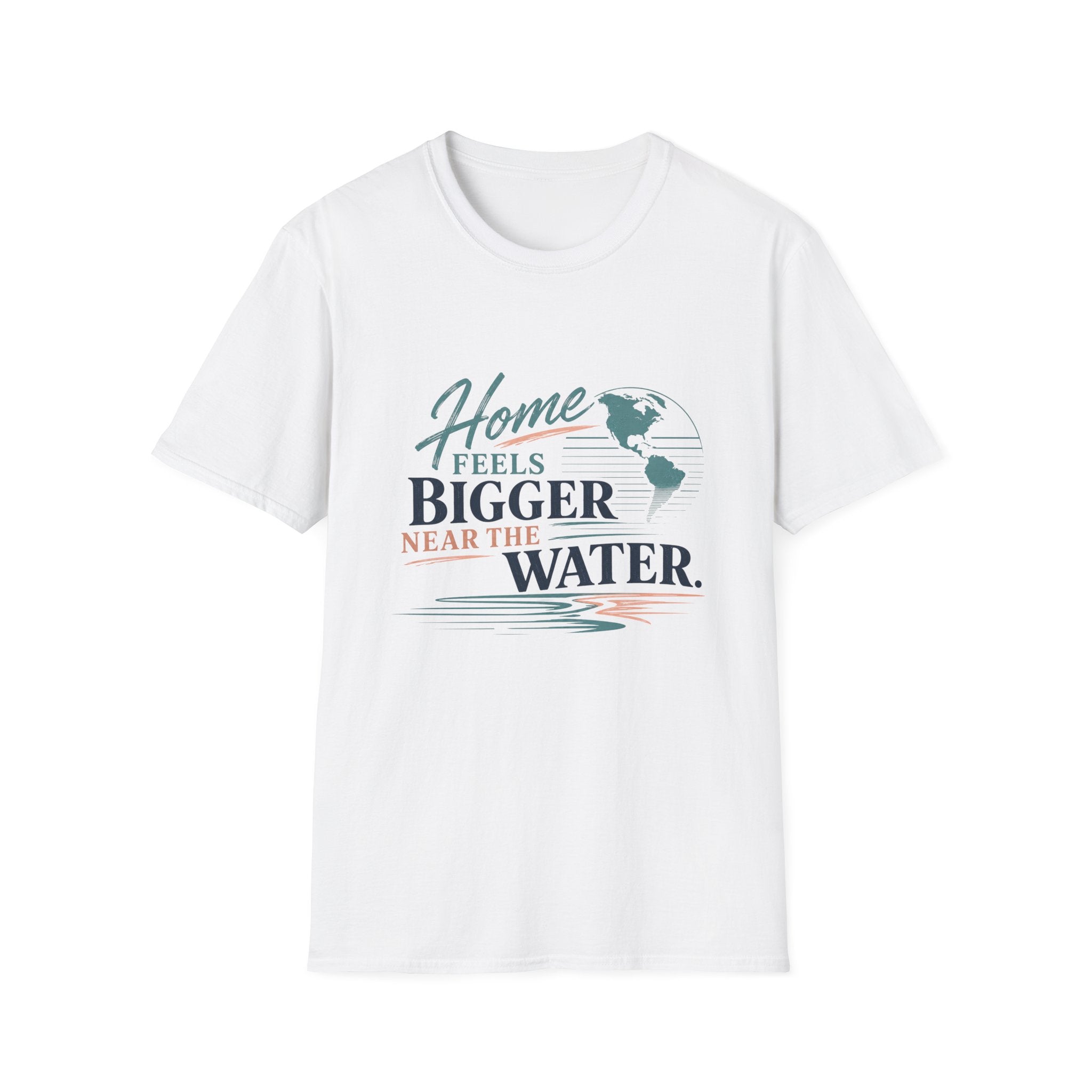 Home Feels Bigger Near The Water T-Shirt